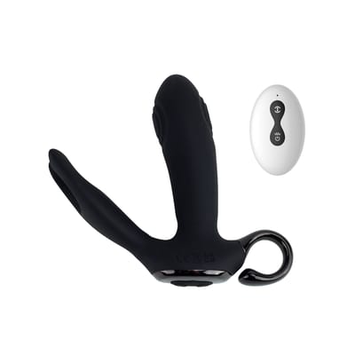 Estimulador de Próstata em Silicone com 10 Modos de Vibrações, 10 Níveis de Batidinhas, Controle Remoto e Recarregável - Bump Orgasm | 10,4 x 3,5 cm
