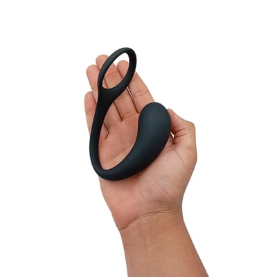 Estimulador de Próstata em Silicone com Anel Companheiro - Sexy Import | 8 x 3,3 cm