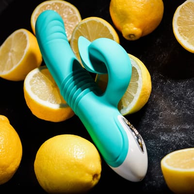 Vibrador Duplo Recarregável com Movimento "Vai e Vem", 8 Modos de Vibração e 3 Rotações - Evolved The Show Stopper | 15 x 3,3 cm