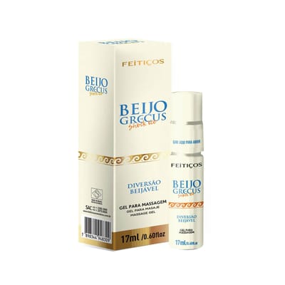 Gel Estimulador para Ânus, Beijável com Efeito Refrescante, Vibrante e Excitante - Feitiços Beijo Grecus Shock Ice | 17 ml