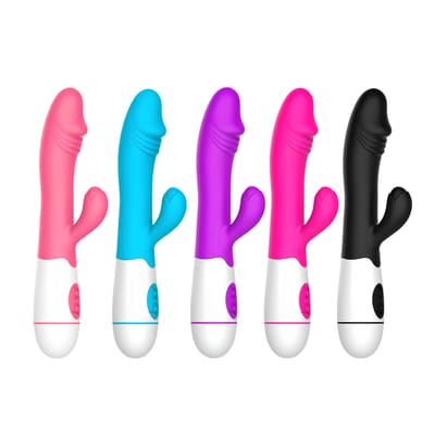 Vibrador Estimulador de Ponto G e Clitóris com 30 Vibrações e Recarregável - Female Vibrator | 9 x 3,2 cm | Disponível em 5 Cores