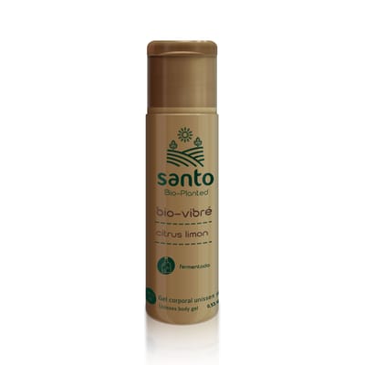 Gel Corporal Unissex Beijável com Função de Vibração - Santo Cosméticos Bio-Planted Bio-Vibré Citrus Limon | 15 ml