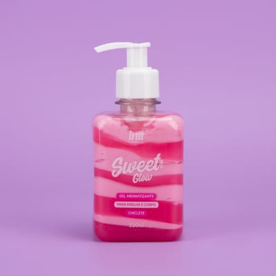 Gel e Creme Beijável com Aroma de Chiclete - Intt Cosméticos Sweet Glow | 320 ml
