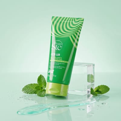 Gel Deslizante Beijável à Base de Água com Efeito Frio e Aroma de Chiclete de Menta - Intt Pico Lub By Prazer Sté | 65g