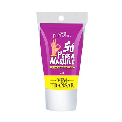 Gel Dessensibilizante para Sexo Anal - Hot Flowers Só Pensa Naquilo | 25g