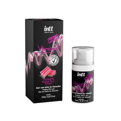 Gel Excitante Unissex com Efeito de Vibração - Intt Vibration! | 17ml | Sabor: Chiclete