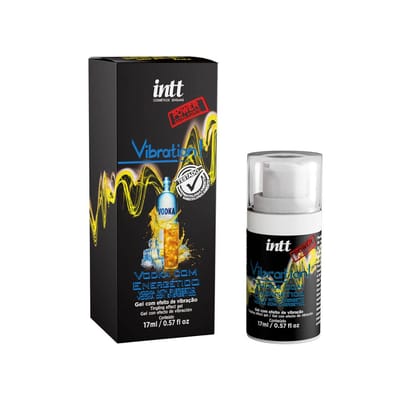 Gel Excitante Unissex com Efeito de Vibração - Intt Vibration! | 17ml | Sabor: Vodka com Energético