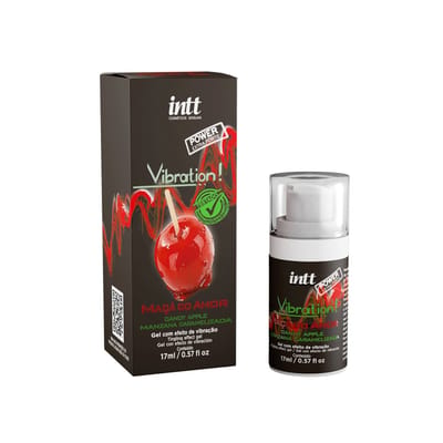 Gel Excitante Unissex com Efeito de Vibração Extraforte - Intt Vibration! | 17ml | Sabor: Maçã do Amor