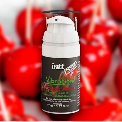 Gel Excitante Unissex com Efeito de Vibração Extraforte - Intt Vibration! | 17ml | Sabor: Maçã do Amor