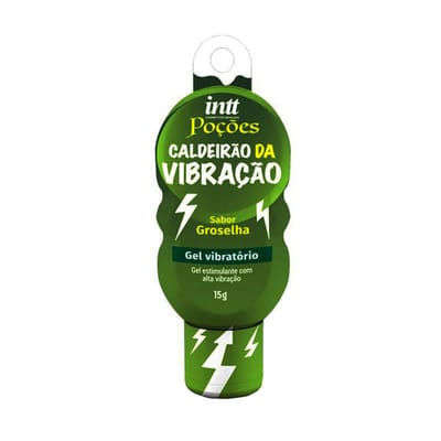 Gel Excitante Unissex no Sabor de Groselha com Função de Alta Vibração - Intt Poções Caldeirão da Vibração | 15g