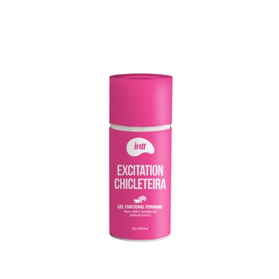 Gel Funcional Feminino com Efeito de Vibração, Aquecimento e Aroma de Chiclete - Intt Excitation Chicleteira | 17g