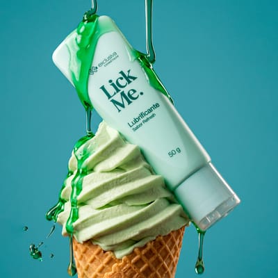 Gel Lubrificante Beijável à Base d'Água - Exclusiva Cosméticos Lick Me | 50g | Disponível em 2 Sabores
