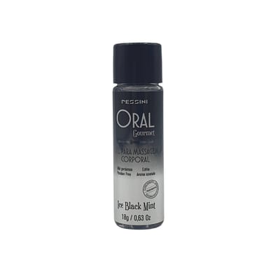 Gel Lubrificante Beijável com Efeito Frio e Excitante - Pessini Oral Gourmet Ice | 18g | Disponível em 2 Sabores