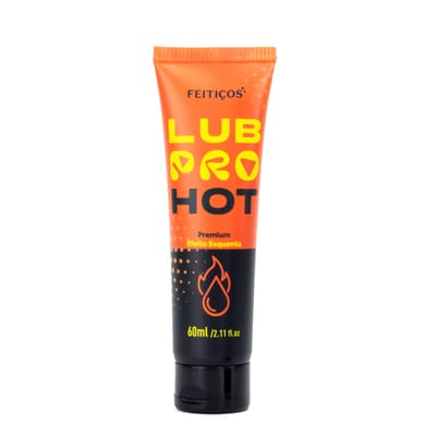 Gel Lubrificante Íntimo à Base d'Água com Aloe Vera e Efeito Esquenta - Feitiços LubPro Hot Premium | 60ml