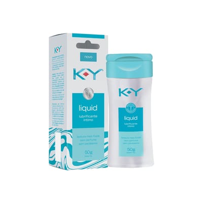 Gel Lubrificante Íntimo a Base d'Água com Textura Fluida e Sem Perfume - K-Y Liquid | 50g