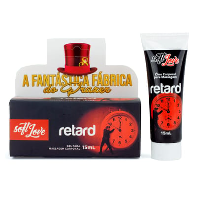 Gel Lubrificante Masculino Para Retardar Ejaculação e Prolongar Ereção - Soft Love Retard | 15 ml