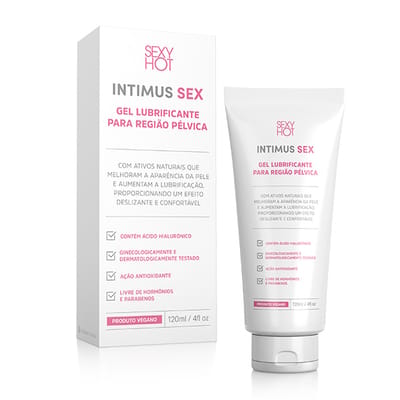 Gel Lubrificante Vegano para Região Pélvica - Sexy Hot Intimus Sex | 60 ml