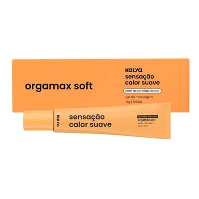 Gel para Massagem Hidratante com Ácido Hialurônico e Sensação de Calor Suave - Kalya Orgamax Soft | 15g