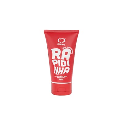 Gel Umectante Lubrificante com Sensação de Aquecimento e Beijável no Sabor Morango Hot - Sexy Fantasy Rapidinha | 30g