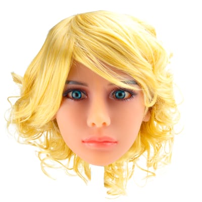 Gigi - Boneca Realística em TPE com Cabelos Curtos Loiros, Olhos Azuis, Seios Grandes, Vértebras em Aço e Acessórios - 37 kg e 1,68 Metros de Altura