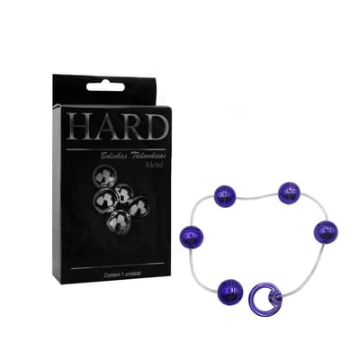 Colar Tailandês com 5 Bolinhas em Metal e Alça de Segurança - Hard | Disponível em 6 Cores