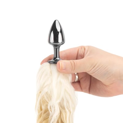 Plug Anal com Rabo de Raposa Artificial - Hard | 6 x 2,6 cm | Disponível em 10 Cores