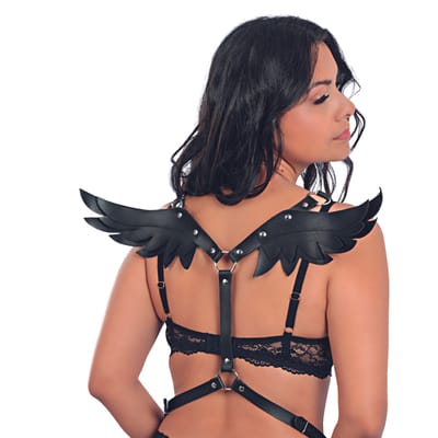 Harness Angel com Asas em Couro Montana - New Star Couros