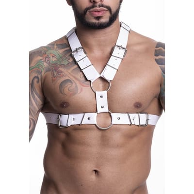 Harness em Couro Sintético com Fivelas - Steves Designer | Disponível em 3 Cores