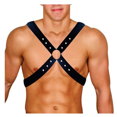 Harness Gladiador Fetish em Couro Eco Colete X - InNamorata Ruthless Colection