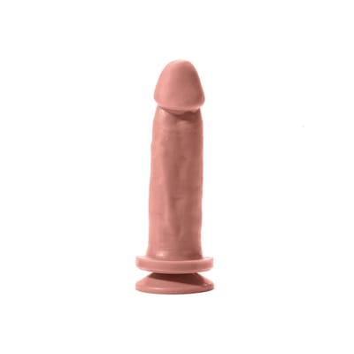 Prótese em Silicone com Forma de Pênis e Ventosa - Hot Flowers Classic | 16,5 x 4 cm