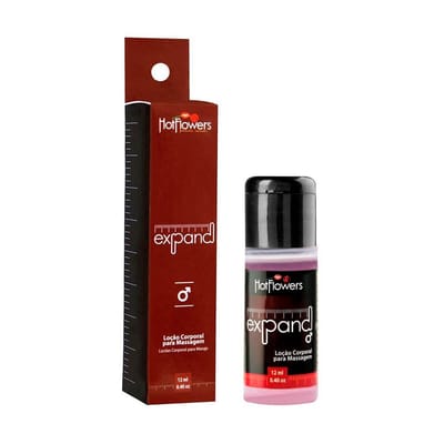 Excitante Masculino com Óleo Essencial de Cravo e Efeito de Aquecimento - Hot Flowers Expand | 12ml