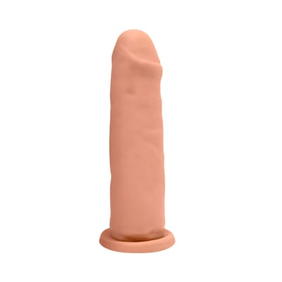 Prótese Peniana em Resina com Glande Levemente Coberta e Base Achatada - Hot Flowers Fogo da Paixão | 15 x 3,9 cm