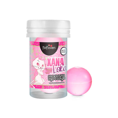 Bolinhas Explosivas com Efeito que Esquenta, Esfria e Vibra - Hot Flowers Hot Ball Xana Loka - 2 Unidades
