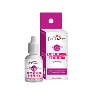 Excitante e Estimulante Feminino com Efeito de Aquecimento - Hot Flowers Intimidade Feminina | 15ml