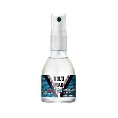 Provocador de Ereção Masculino a Base de Ginseng com Extrato de Damiana - Hot Flowers Volumão Spray - 50ml