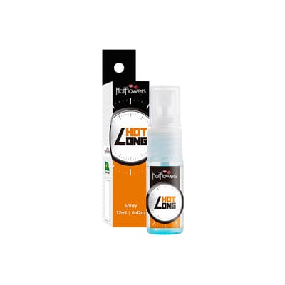 Spray Dessensibilizante Prolongador de Ereção com Efeito de Aquecimento - Hot Long - 12 ml