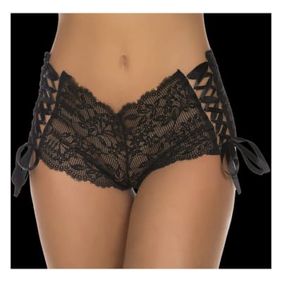 Calcinha Calesson em Renda com Fitas - InNamorata Femme Fatale | Tamanho Único