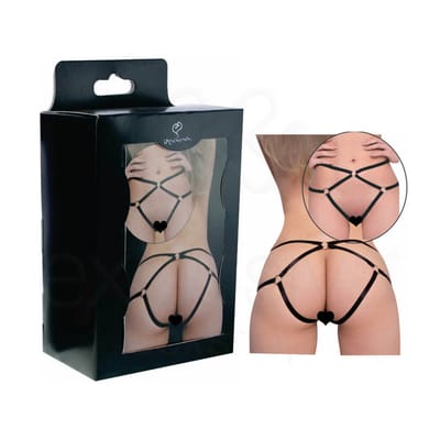 InNamorata Love Items Fetish - Calcinha Sado Feita em Nylon com Detalhes em Rebite | Tamanho Único