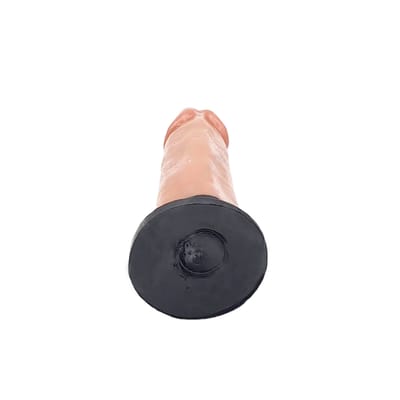 Prótese Peniana Realística em PVC com Base Achatada, Glande Definida e Leves Texturas Veias - Innamorata Royal N°24 | 17 x 4,4 cm