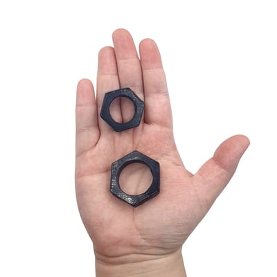 Anel Peniano Duplo em Formato Hexagonal para Pênis e Escroto - InNamorata Sex Night Sextavado