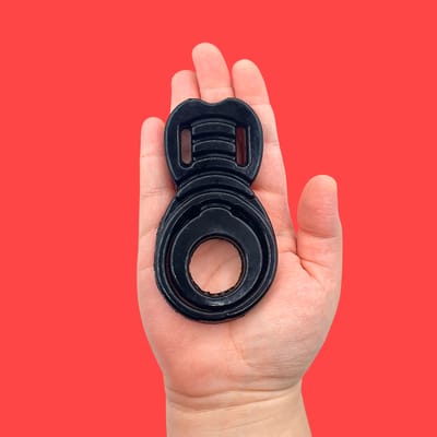 Anel Peniano Duplo para Pênis e Escroto em Silicone com Texturas Estimuladoras | InNamorata Sex Night