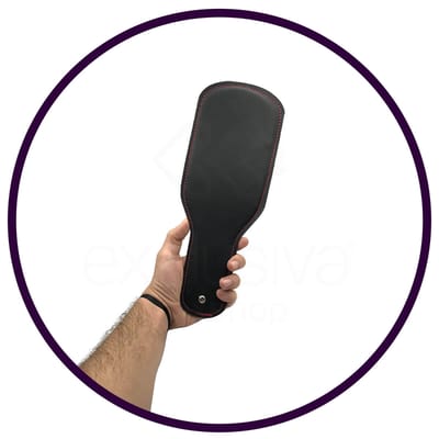 Palmatória em Couro Ecológico com Suporte para Pegada - InNamorata Sex Night - 31,5 cm