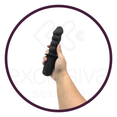 Plug Anal com Formato de Pênis em Silicone com 10 Modos de Vibração e Recarregável - Intimate Plug 4.5" | 11 x 3,5 cm