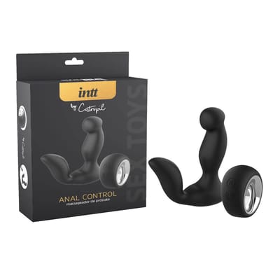 Massageador de Próstata e Períneo Recarregável com 7 Modos de Vibração e Controle Wireless - Intt Anal Control by Castropil | 9,2 x 3,1 cm
