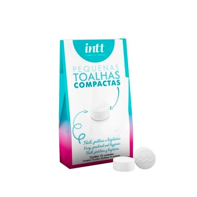 Pequenas Toalhas Compactas para Higienização - Intt | 10 Unidades