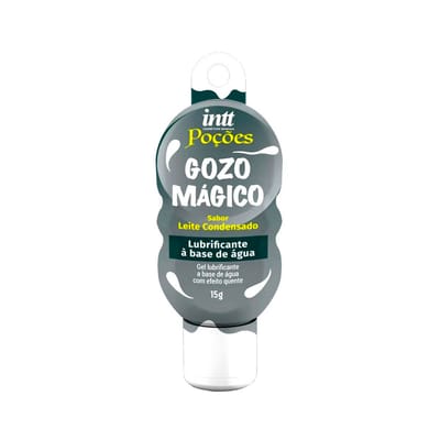 Lubrificante a Base de Água no Sabor de Leite Condensado com Efeito que Esquenta - Intt Poções Gozo Mágico - 15g