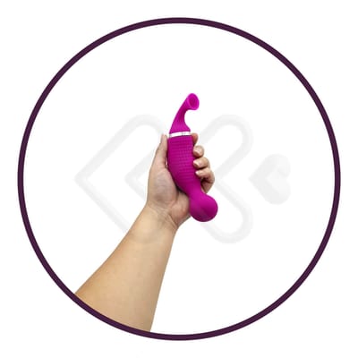Estimulador Massageador de Clitóris Recarregável com 12 Modos de Vibração e 12 Sucções - Intt Sucking Vibrator - 22 x 4 cm