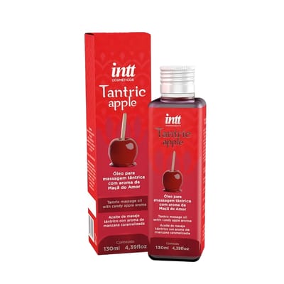 Óleo para Massagem Tântrica com Aroma de Maçã do Amor - Intt Tantric Apple | 130ml