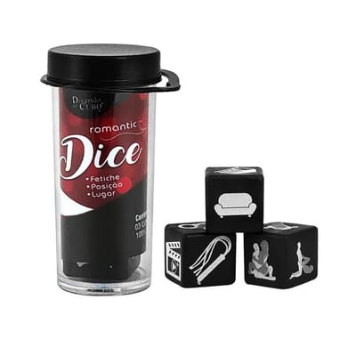 Jogo Romantic Dice - Diversão ao Cubo | Contém 3 Dados
