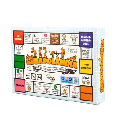 Jogo de Tabuleiro Bebadolândia - Diversão Ao Cubo